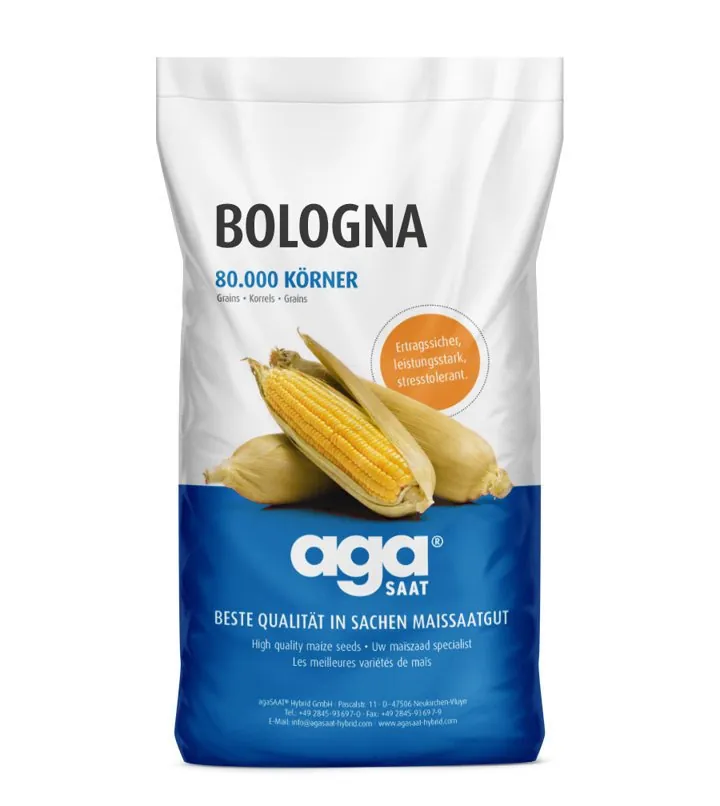 agaSAAT-Saatgutsack der Maissorte BOLOGNA